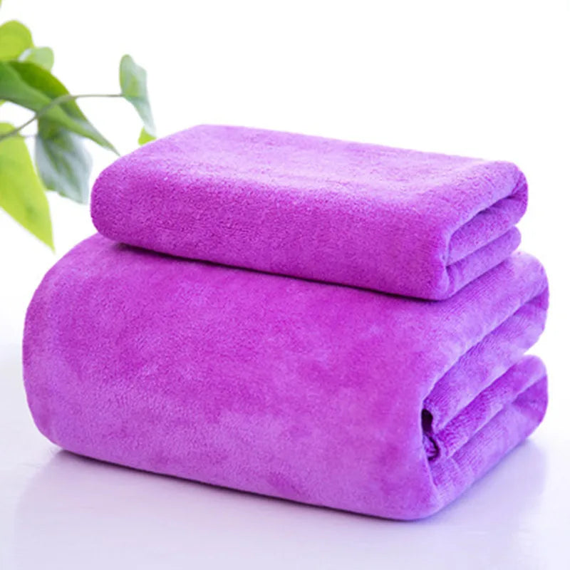 Larger thicker increase microfiber bath towel, absorbent ,quick-drying, super soft hotel bath towel to wear bath towel