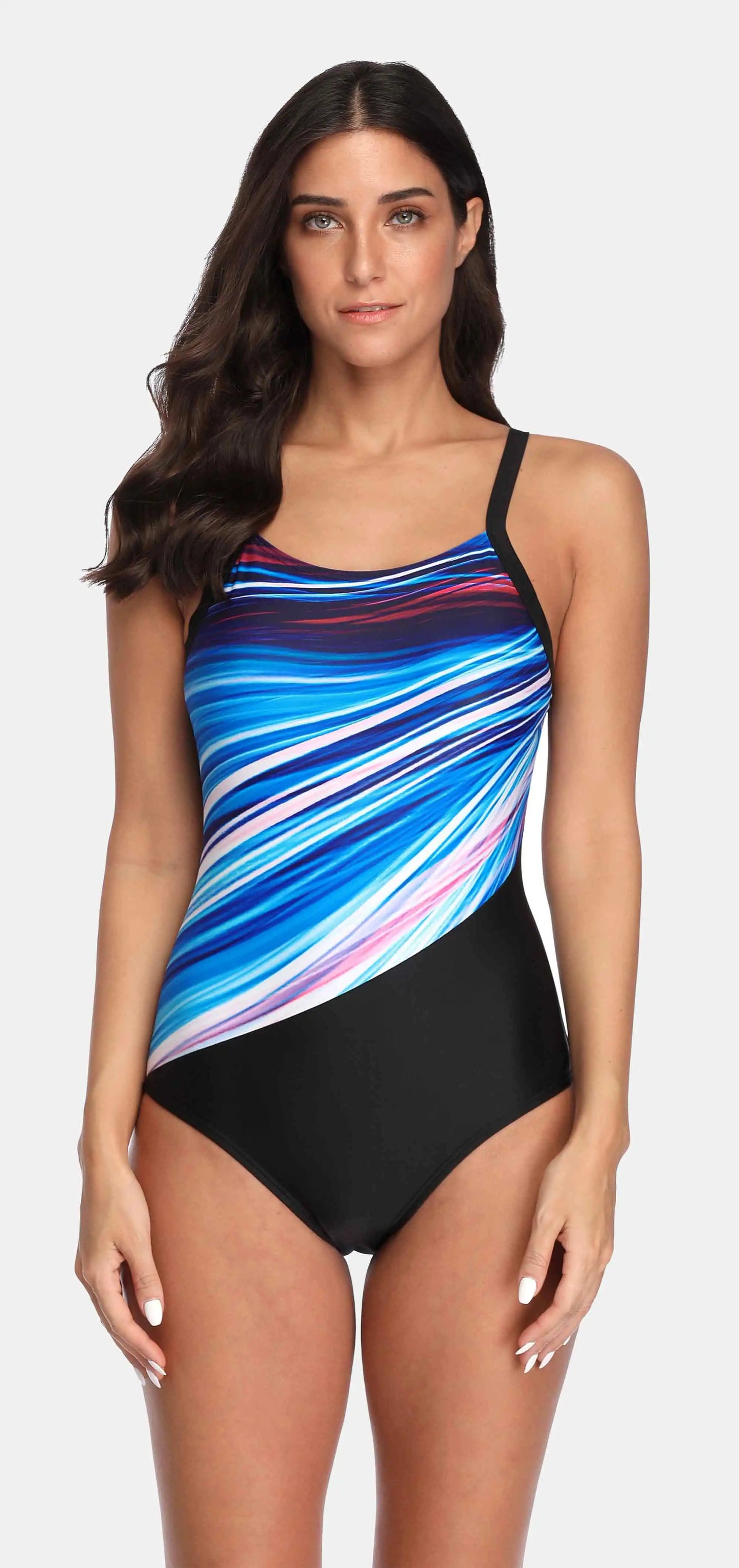 Attraco Women One-piece Sports Swimsuit Sport Swimwear Athlete Bikini Backless Beach Wear Bathing Suits