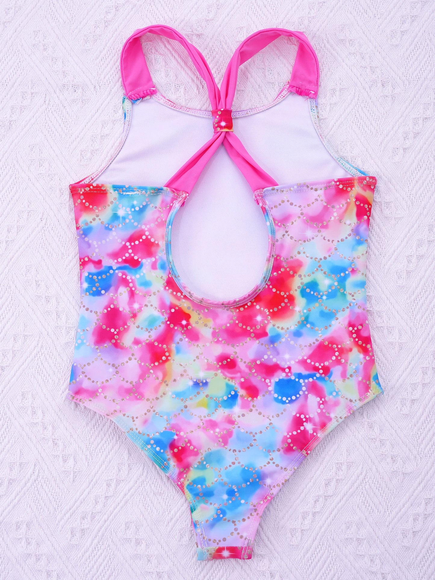 4-16 Years Girls Swimsuit Summer Brazilian Beach Swimming Suits Wear Shoulder Straps One-Piece Swimsuits for Kids Girls Swimwear