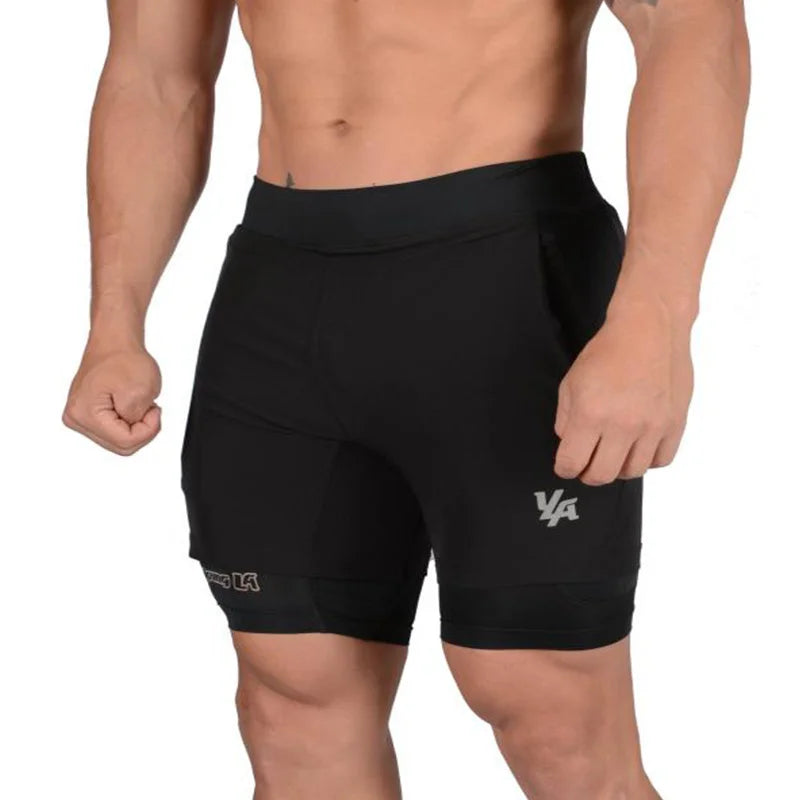 Summer Running Shorts Men Bodybuilding Sports Jogging Pants Gym Training Workout Shorts Sportswear Quick Dry Gym Men Shorts