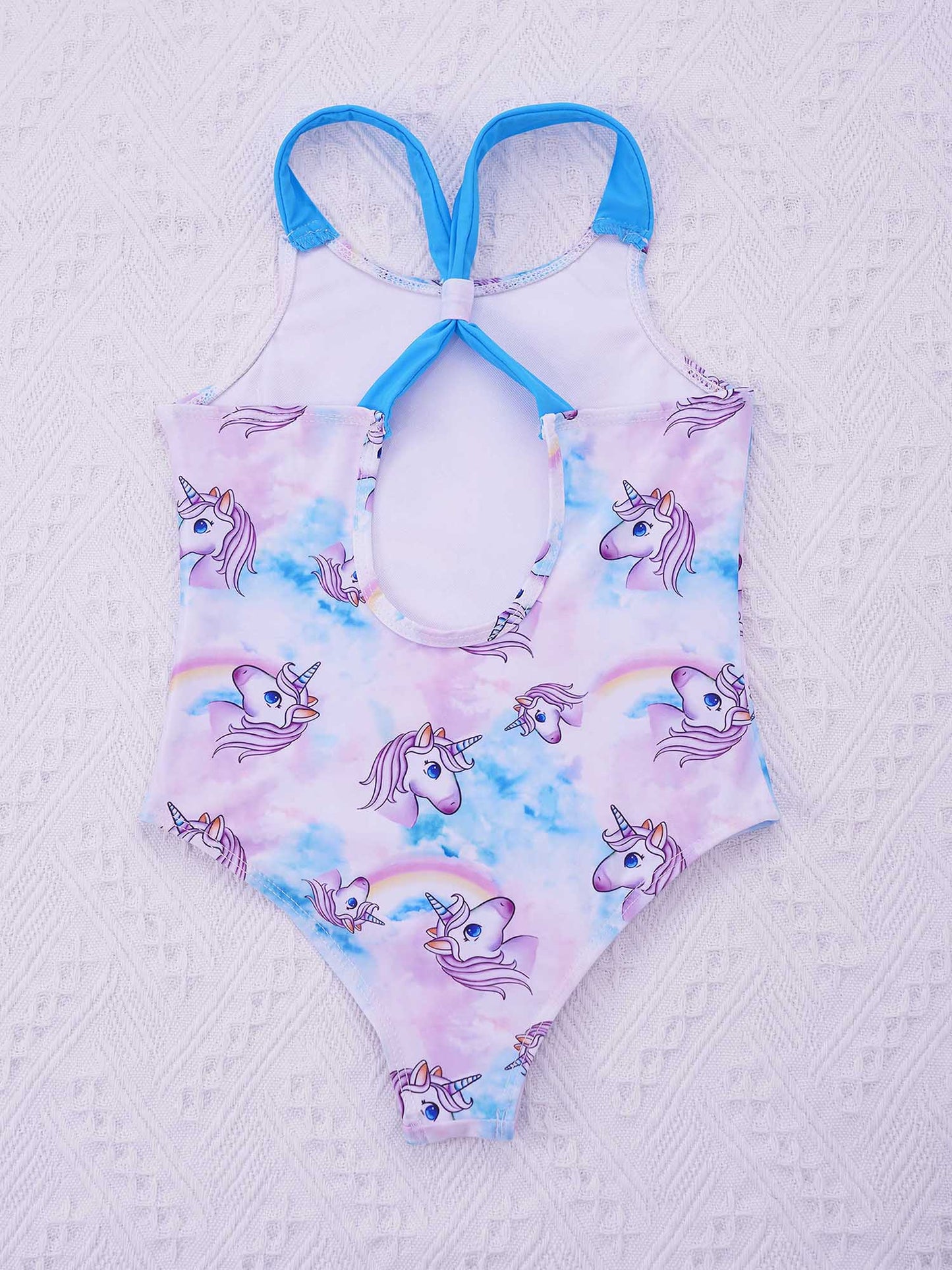4-16 Years Girls Swimsuit Summer Brazilian Beach Swimming Suits Wear Shoulder Straps One-Piece Swimsuits for Kids Girls Swimwear