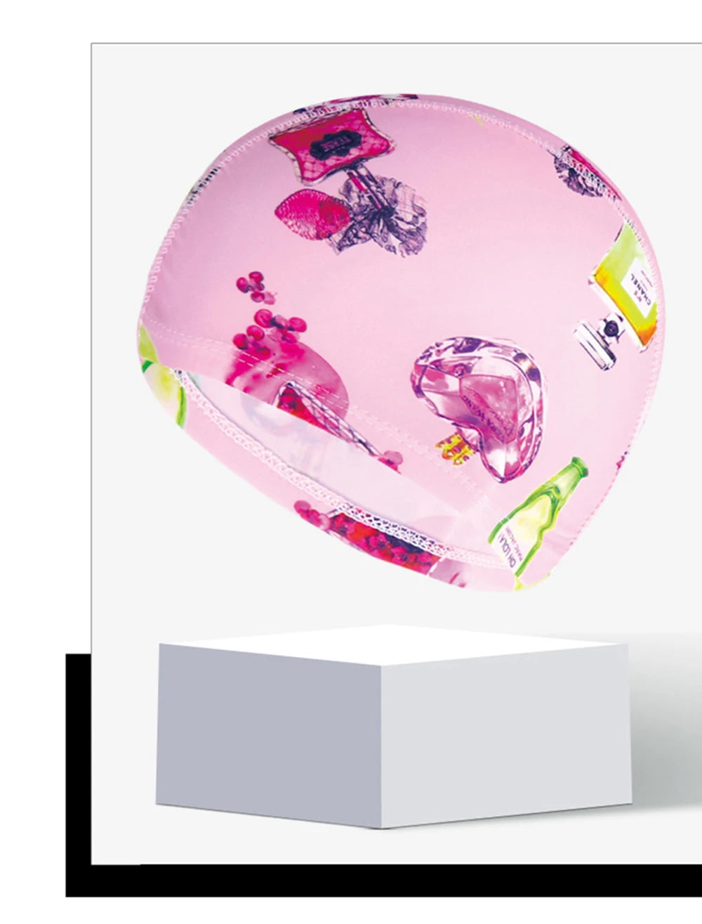 Men Women Fabric Swimming Caps Multi Colors Patterns Printed Swim Pool Water Sports Bathing Hat Elastic Nylon Swim Cap for Adults
