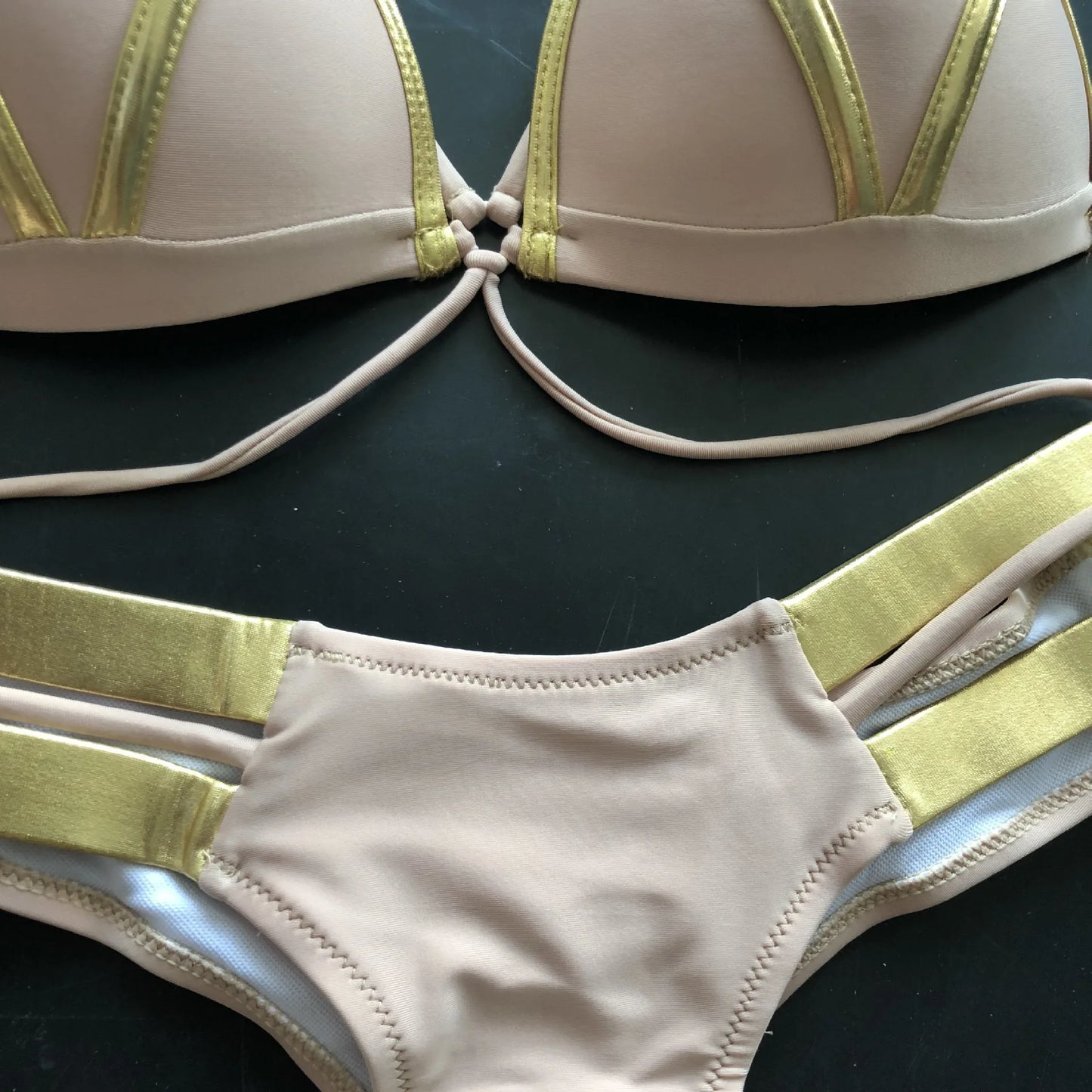 Gold Stamping Women Bikini Set Padded Women Swimsuit Push Up Bikini Swimwear Summer Beachwear Brazil Bathing Suit