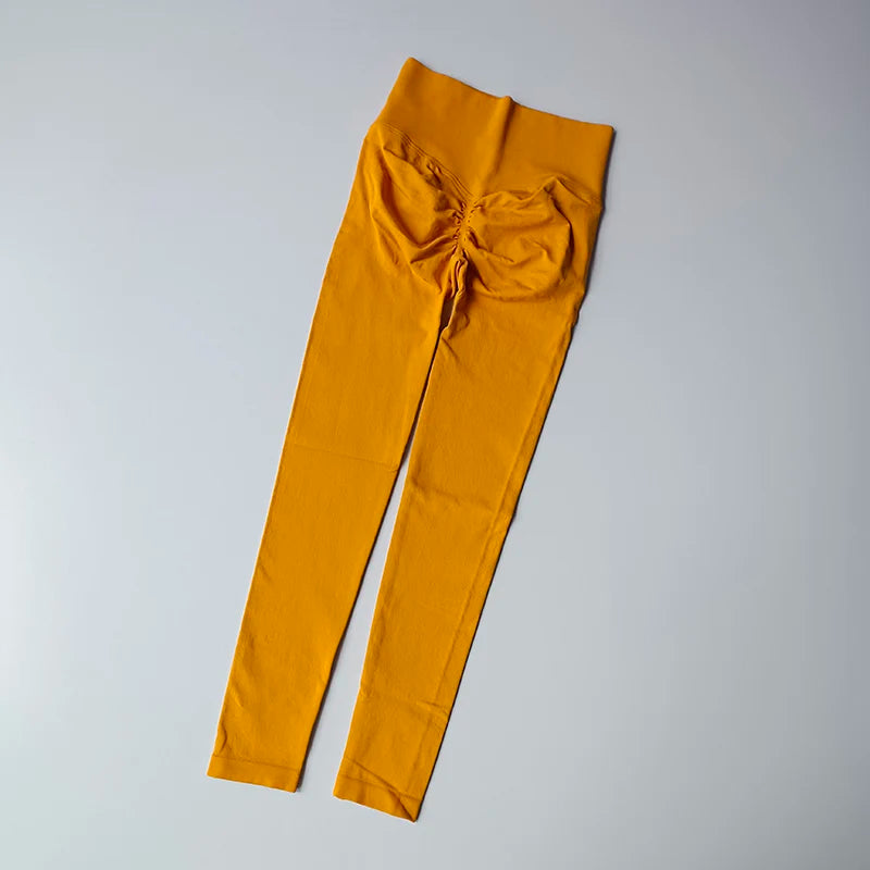 Bright & Light High Waist Naked Feeling Leggings Push Up Sport Women Fitness Running Hip Lift Yoga Pants Energy Seamless Leggings Gym leggings