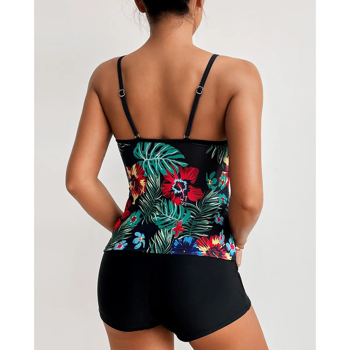 Large Swimsuits Plus Size Tankini Sets Female Swimwear Beach Wear Two-Piece Bathing Suit Sports Pool Women's Swimming Suit