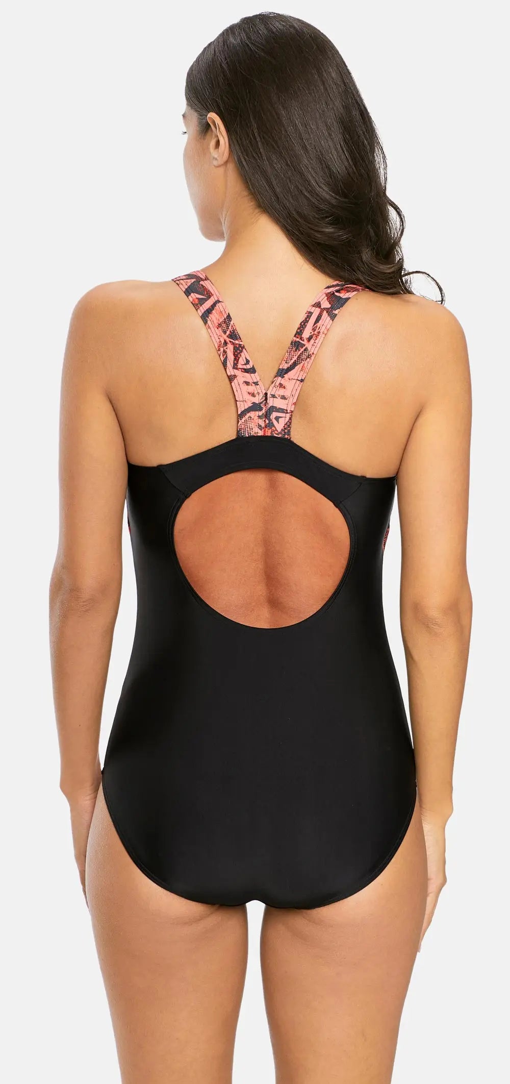 Charmleaks Ladies One Piece Sports Swimsuit Women Sports Swimwear Bikini Backless Beach Wear Bathing Suits Monokini