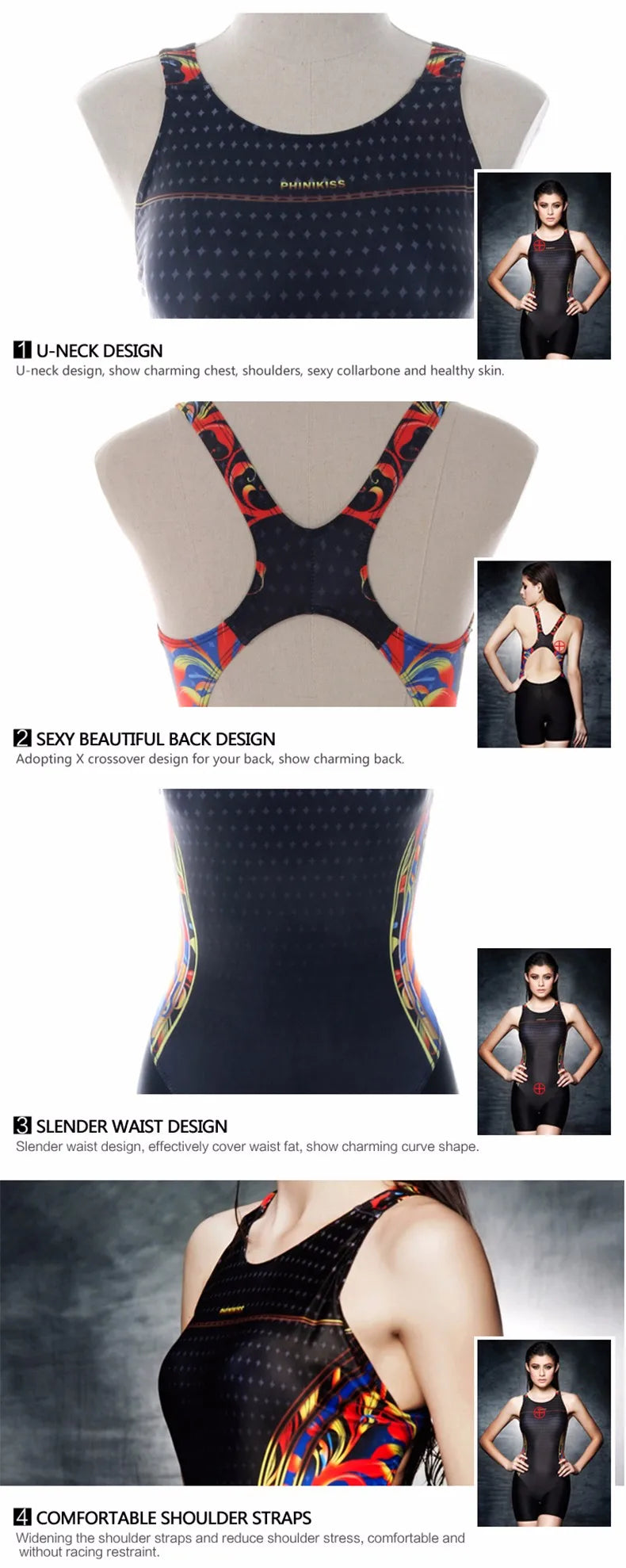 Racing Swimsuit One Piece Plus Size Swimwear Women Slimming Professional Long Athletic Padded Bathing Suit