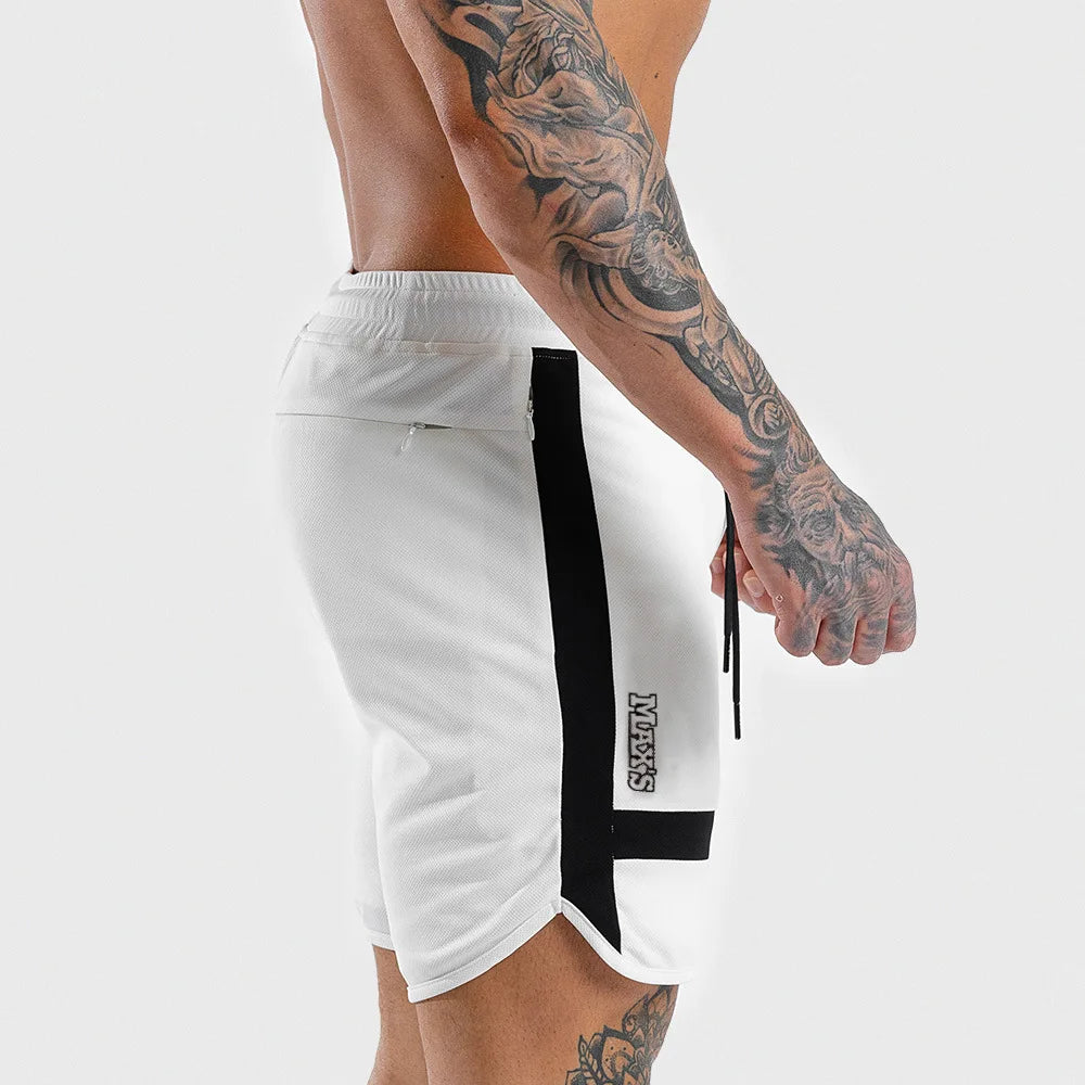 Summer Running Shorts Men Fitness Gym Joggers Workout Breathable Mesh Men Short Pants Quick Dry Training Sport Gym Shorts Male