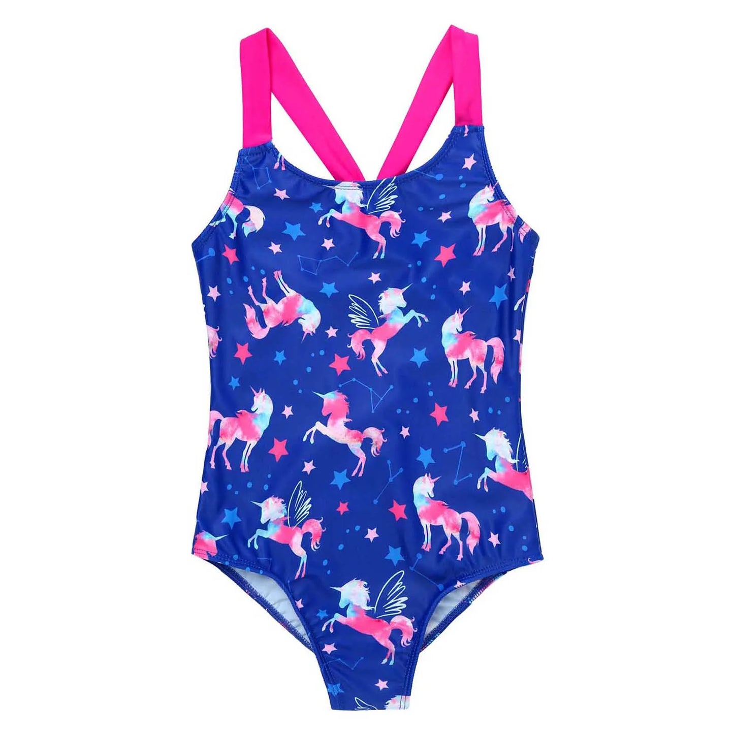 4-16 Years Girls Swimsuit Summer Brazilian Beach Swimming Suits Wear Shoulder Straps One-Piece Swimsuits for Kids Girls Swimwear