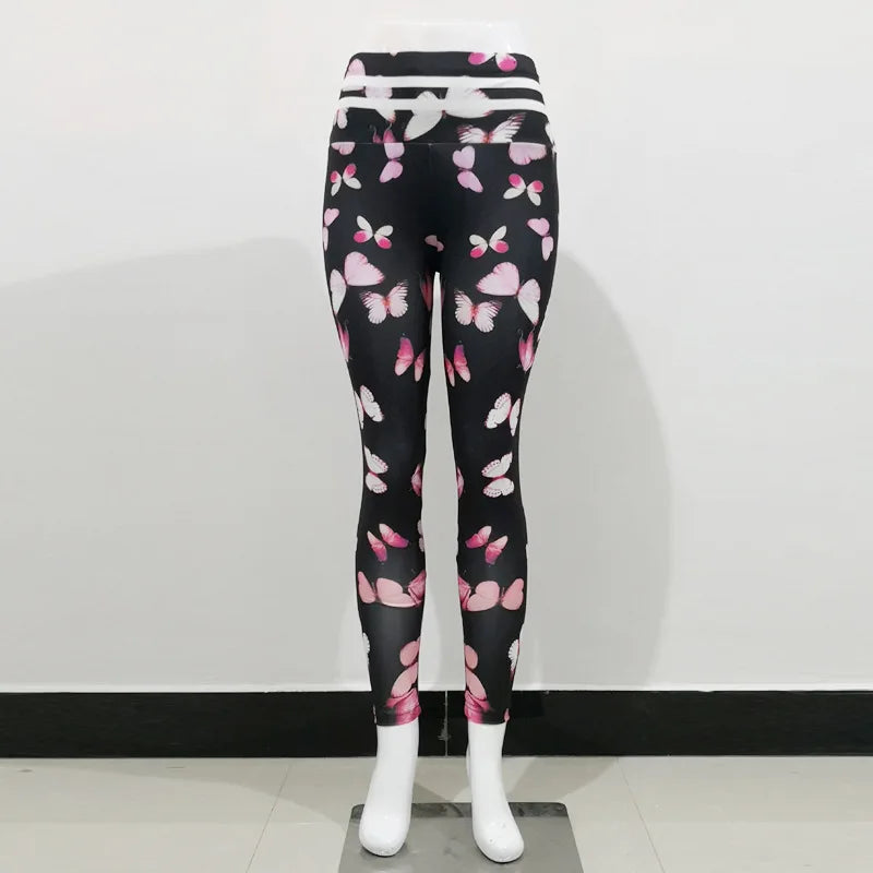 Leggings Women High Waist Yoga Pants Seamless Push Up Multiple Colourful Designs