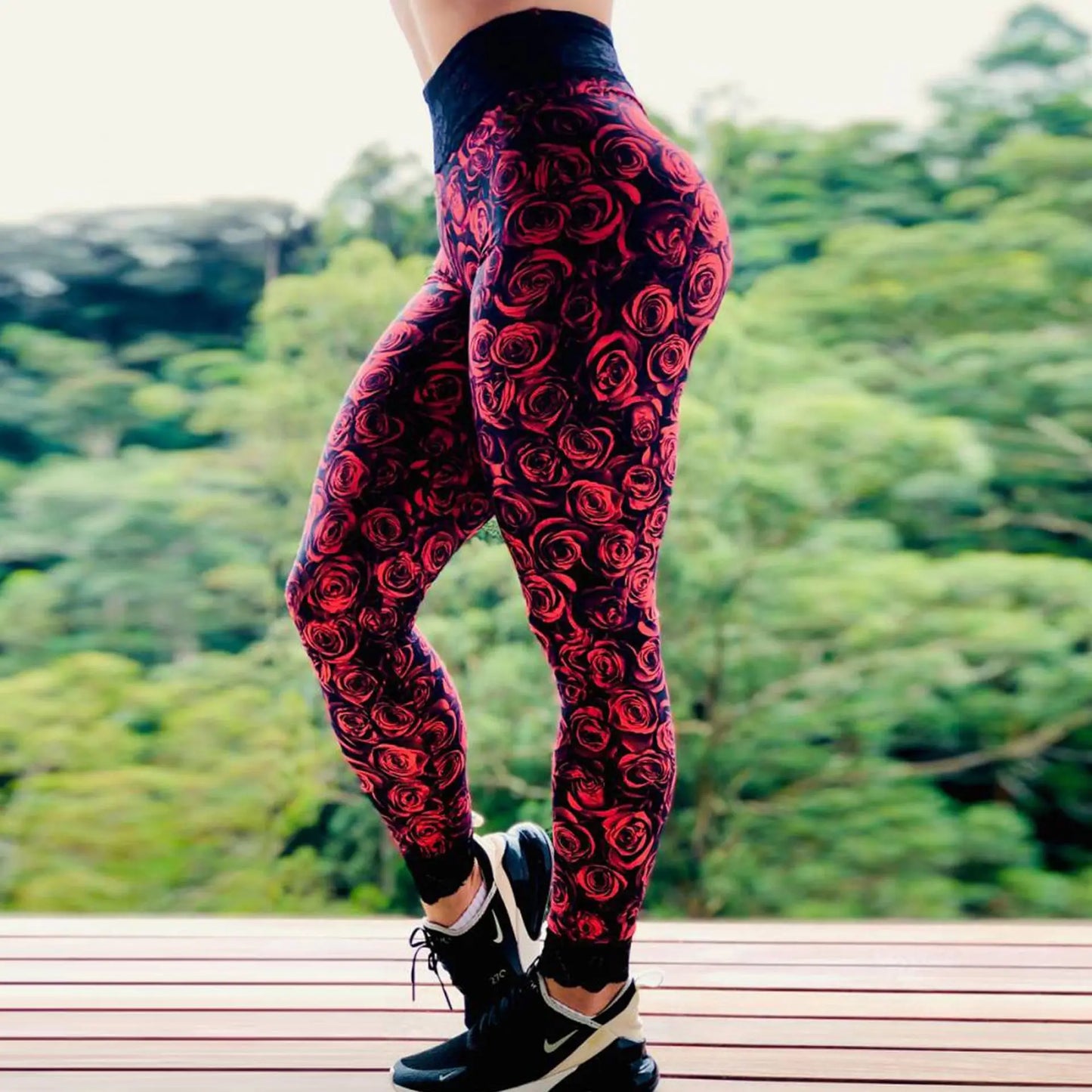 Women Seamless Leggings High Waist Push Up Yoga Pants Fitness Running Pants Gymwear Hip Lifting Print Workout Sports Tights