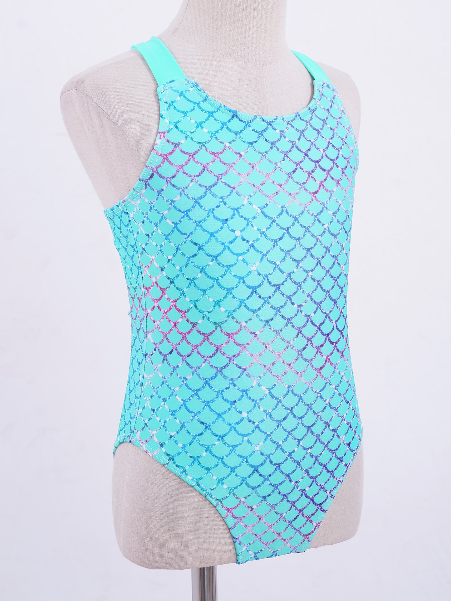 4-16 Years Girls Swimsuit Summer Brazilian Beach Swimming Suits Wear Shoulder Straps One-Piece Swimsuits for Kids Girls Swimwear