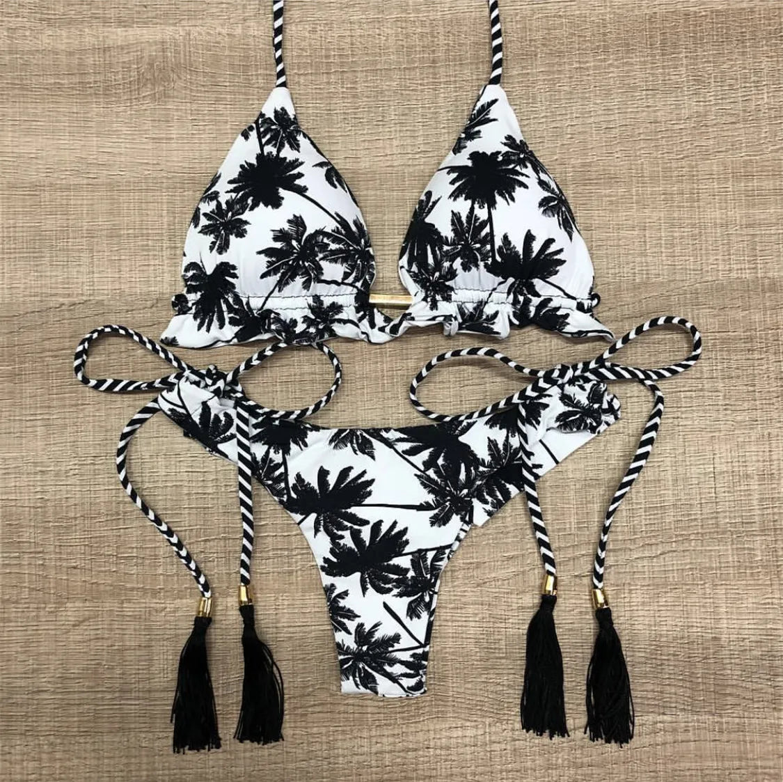 Bikinis Set Women Swimsuit Bandage Two-Piece Swimwear Brazilian Biquínis Beachwear Bathing Suit