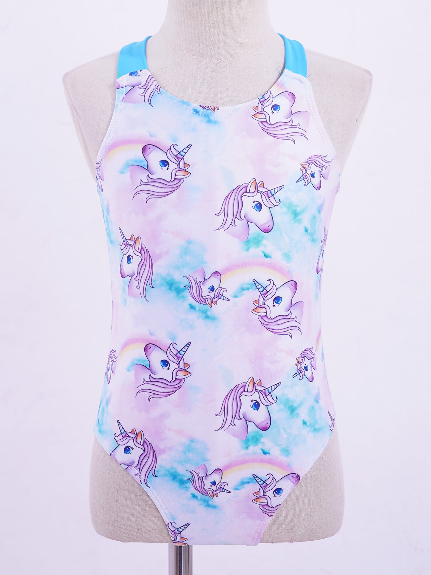 4-16 Years Girls Swimsuit Summer Brazilian Beach Swimming Suits Wear Shoulder Straps One-Piece Swimsuits for Kids Girls Swimwear