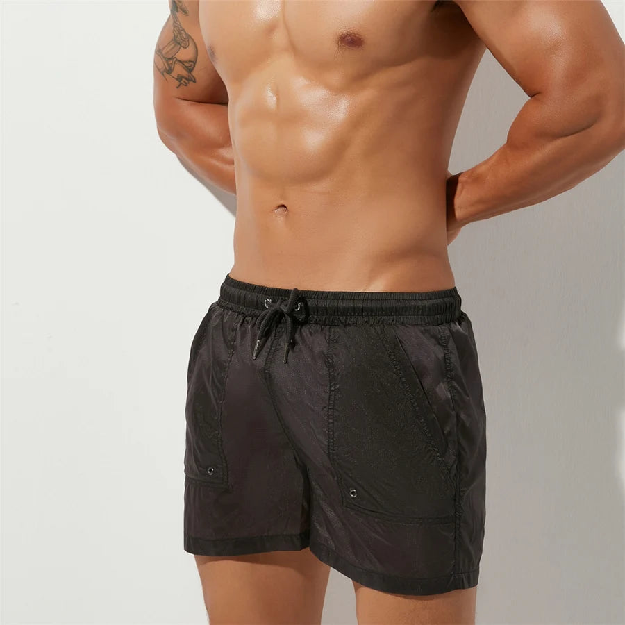 SEOBEAN Men Clothing Shorts Mesh Lined Casual Shorts Summer Thin And Light Quick Dry Gym Shorts Beach Surf Men Bottoms