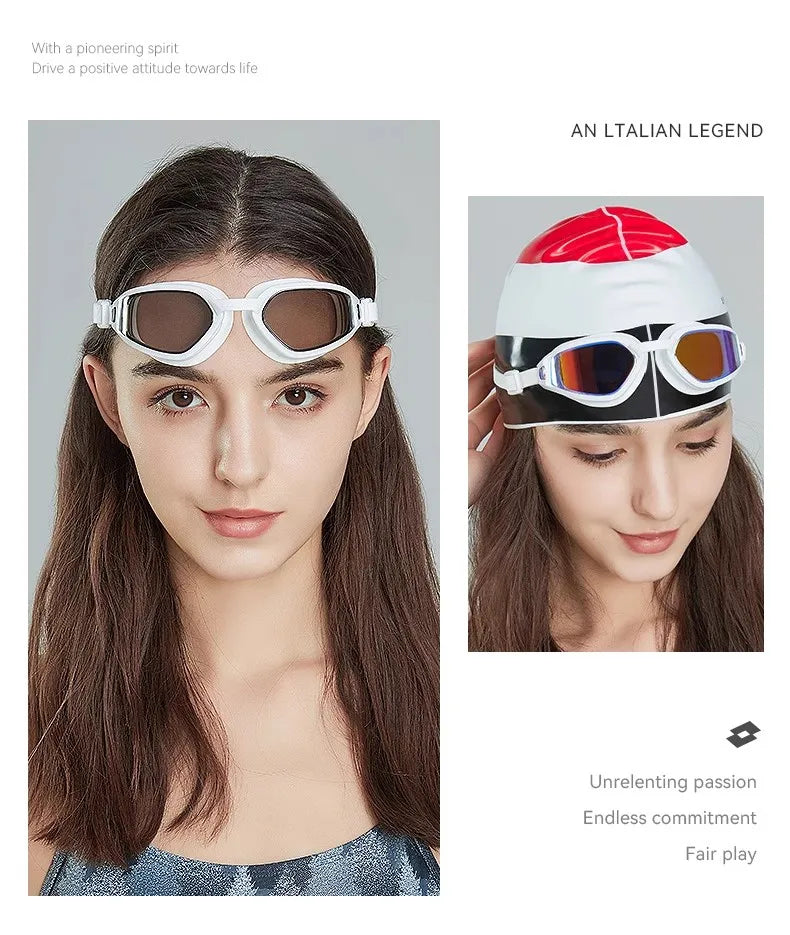 Lotto LeTu swimming goggles men's and women's high-definition anti fog and waterproof diving equipment swimming goggles