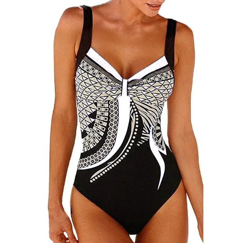 Colourful V Neck One-Piece Swimsuits Swimming Suit For Women Bodysuit Women Female Swimwear