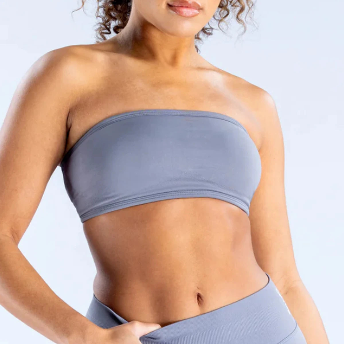 Backless Bandeau for Women Backless Sports Bra Strapless Open Back Gym Crop Top Seamless Strapless Bra Workout Yoga Top