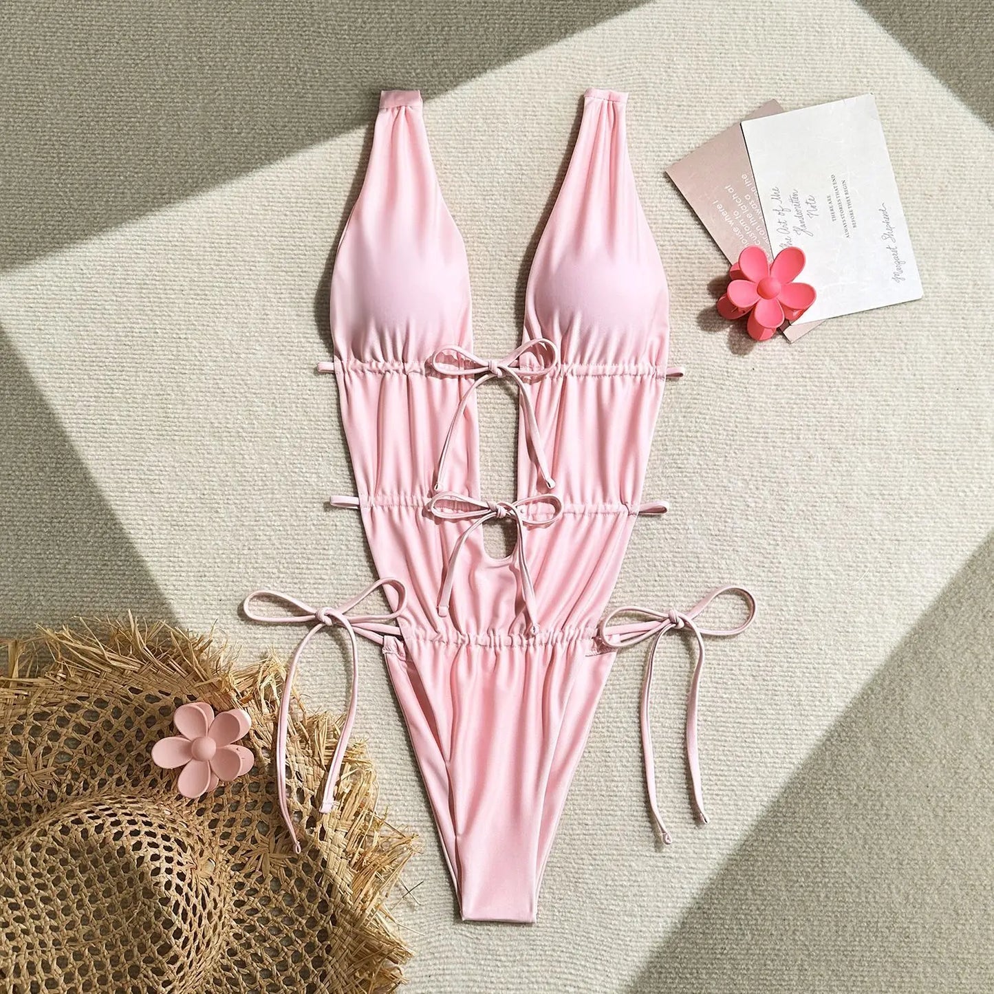 Pink One Piece Swimsuits Closed Women's Swimwear Push Up For Swimming Wear Body Bathing Suits Beachwear Pool Bather