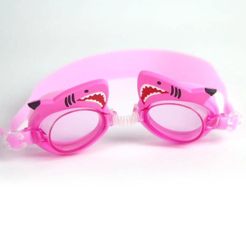 Professional Swimming Goggles Girl Cartoon Swim Glasses with Ear Plug Waterproof Anti Fog Swim Eyewear For Children Kids Gifts