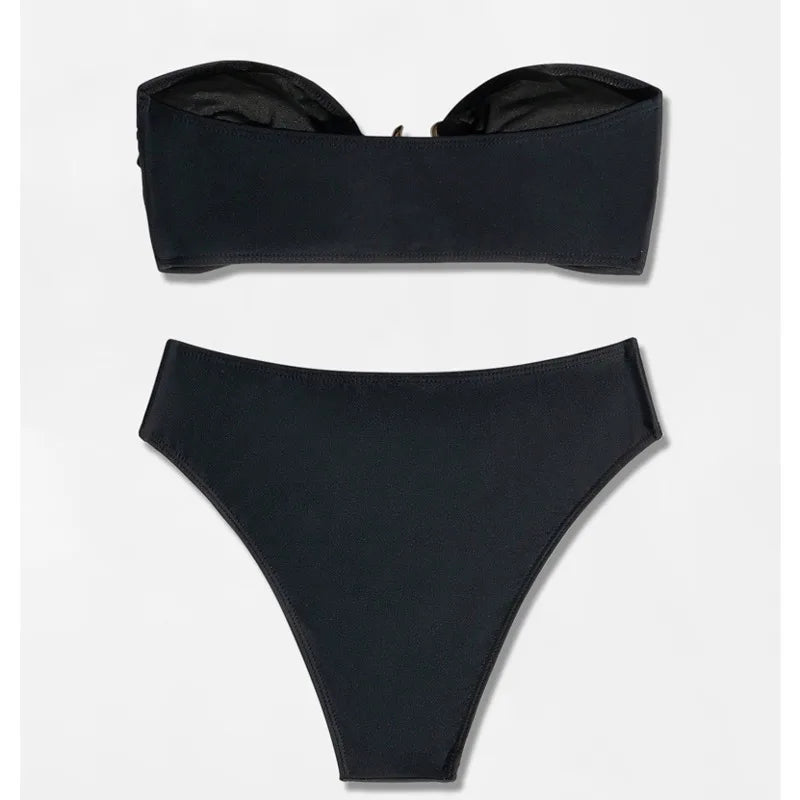 Black Bikinis Women's Swimwear Female Swimsuit For Swimming Wear Bathing Suits Brazilian Bikini Set Beachwear Pool Bather