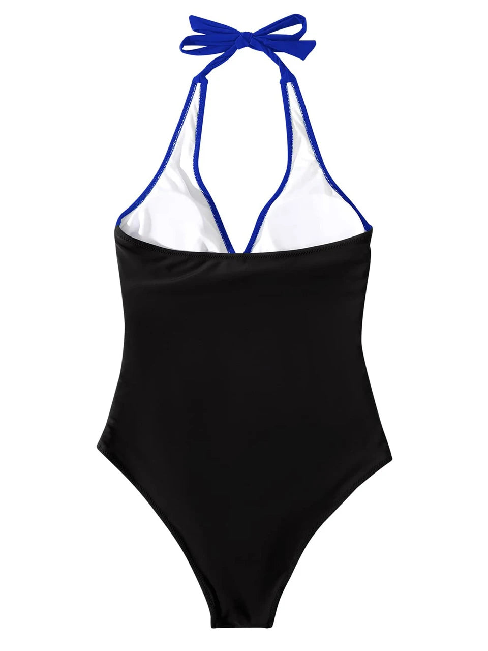 Halter Swimsuit Women One Piece Printed Cross Smocked Swimwear Female Bodysuit Bathing Swimming Suit Padded Beachwear