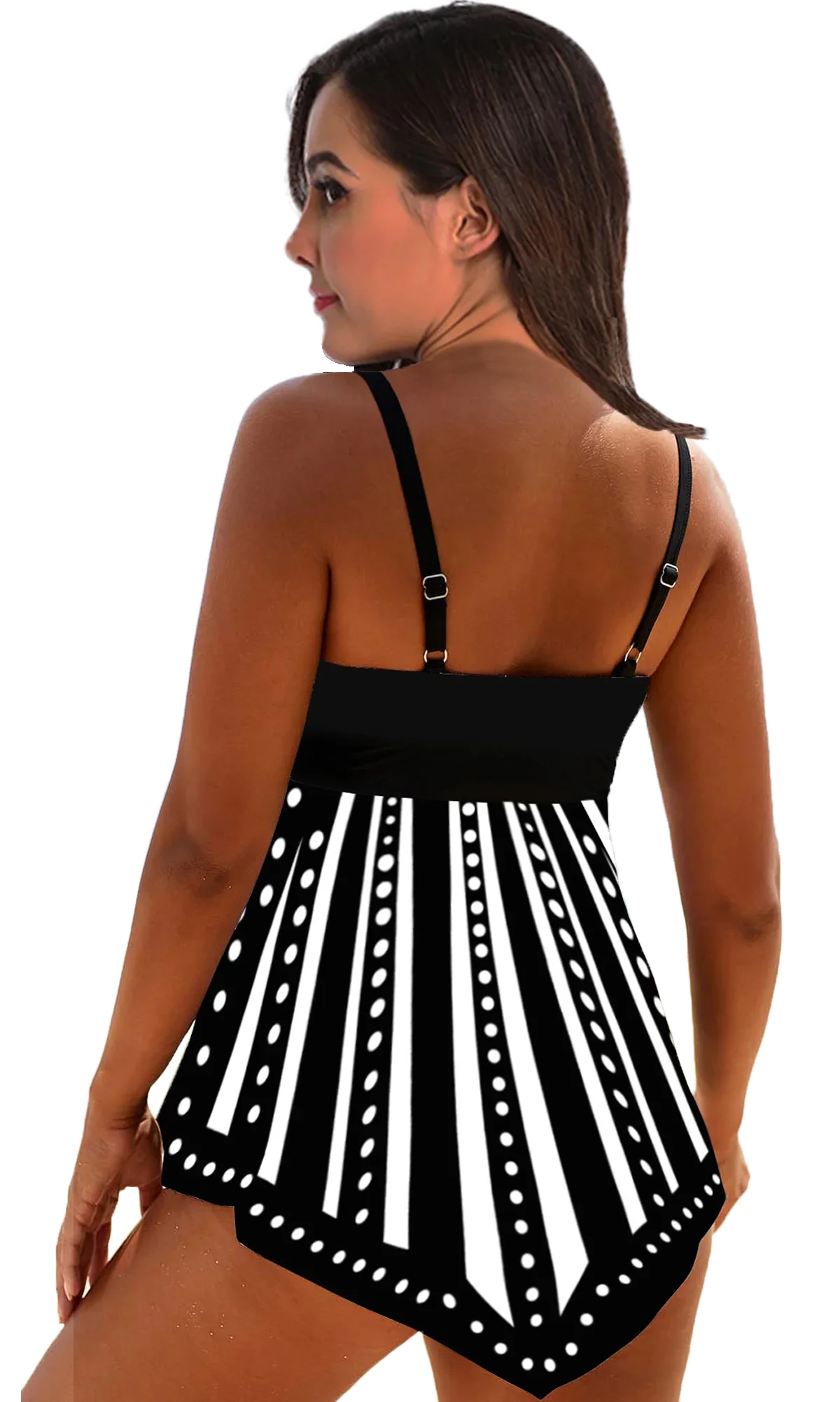 Women's Starlight Dot Printed Swimsuit Bikini Set with Sling Swimsuit Two Piece Set S-6XL