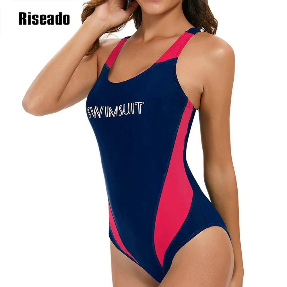 Women's Swimsuit Sleeveless One-piece Bathing Suit Woman Swimming Monokini Athletic Swimwear for Training