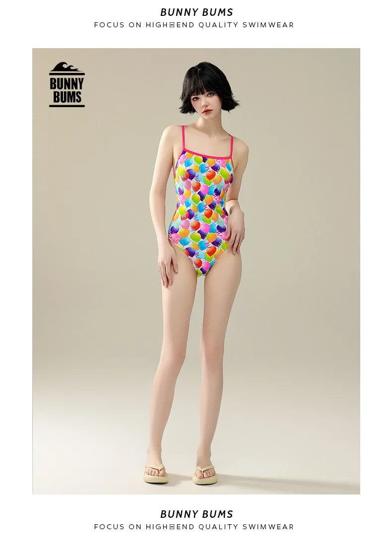 5 Designs Women Professional One-Piece Swimsuit Swimwear
