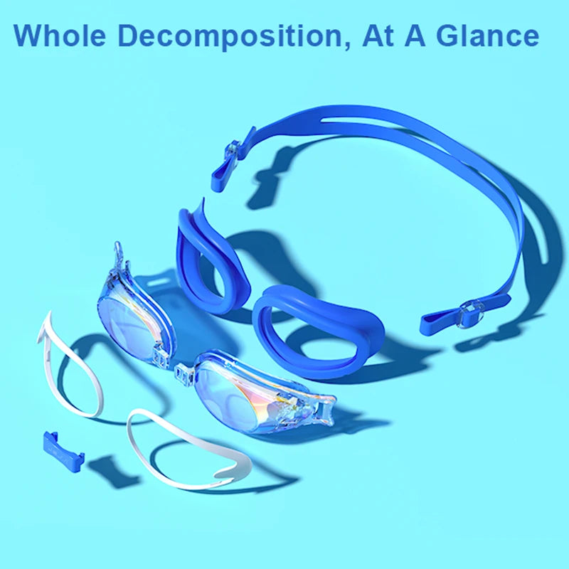 Children Swimming Goggles Anti-Fog Anti-UV Swimming Goggles Silicone Adjustable Professional Swimming Goggles Unisex