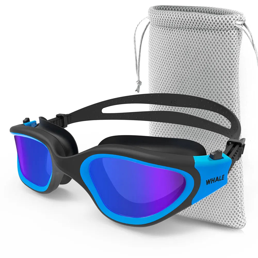 Professional Adult Anti-Fog UV Protection Lens Men Women Polarized Swimming Goggles Waterproof Adjustable Silicone Swim Glasses