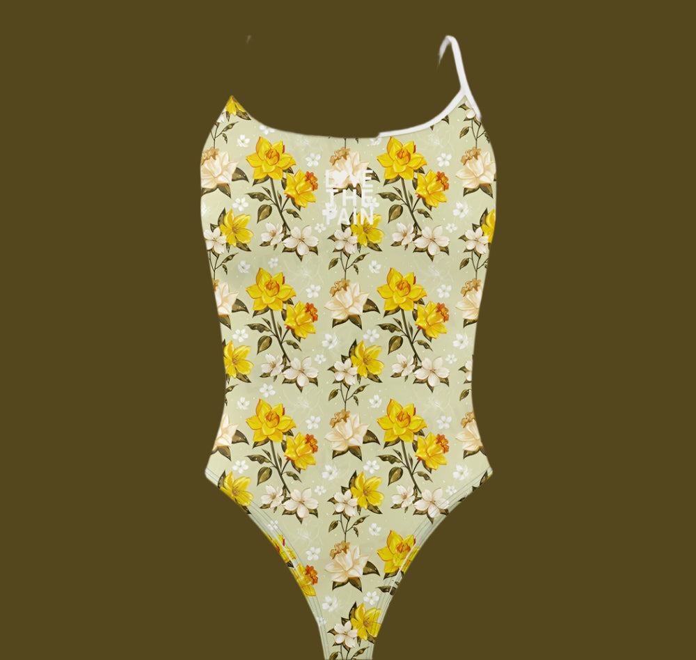 Love The Pain Women's Bikini Thin Strap Triangle Swimsuit Competition Swimsuit Summer Function Training Print Bathing Suit