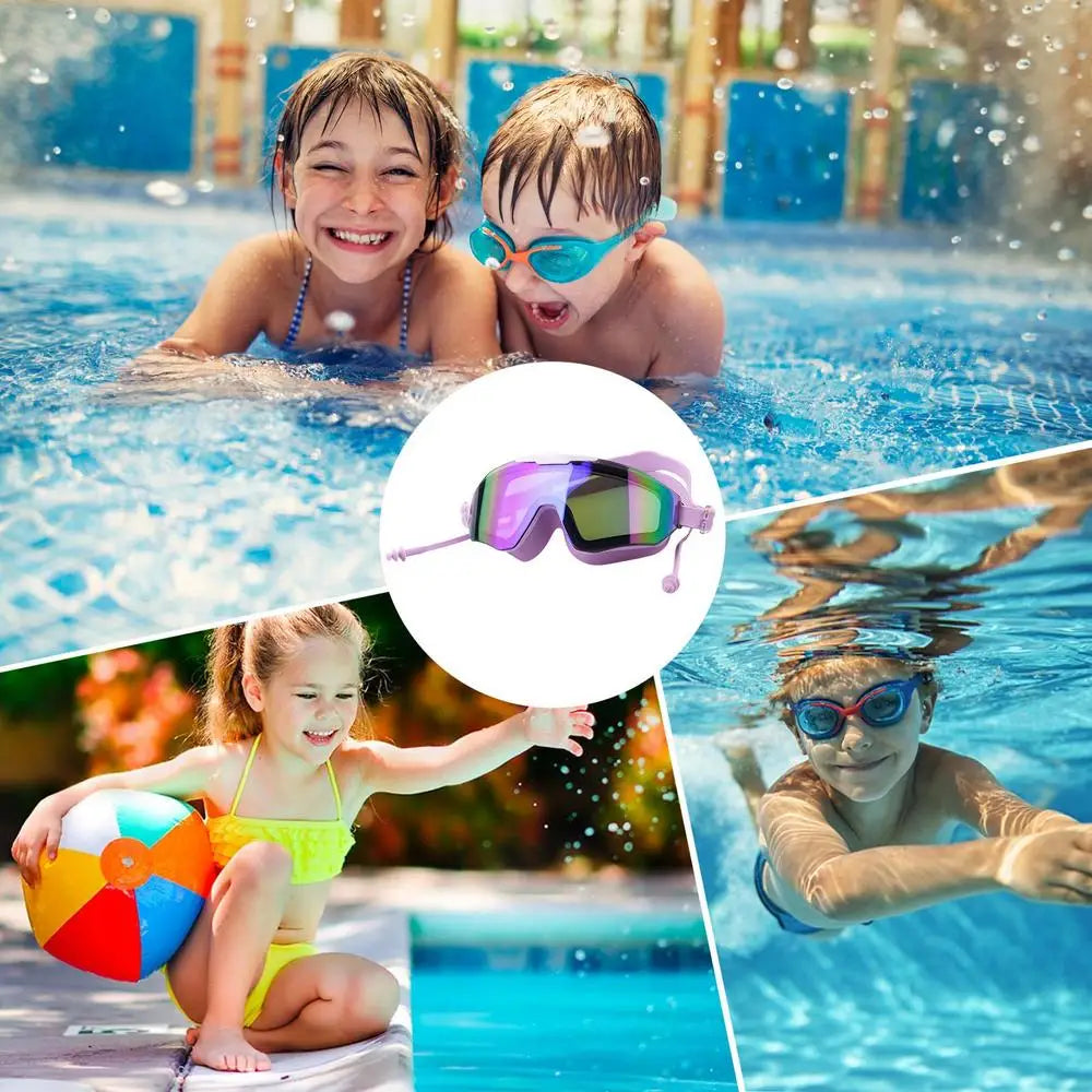 Swimming Goggles Anti Fog & UV No Leaking Goggles Anti Fog Full Protection Swim Pool Goggles Clear Vision Swimming Goggles For