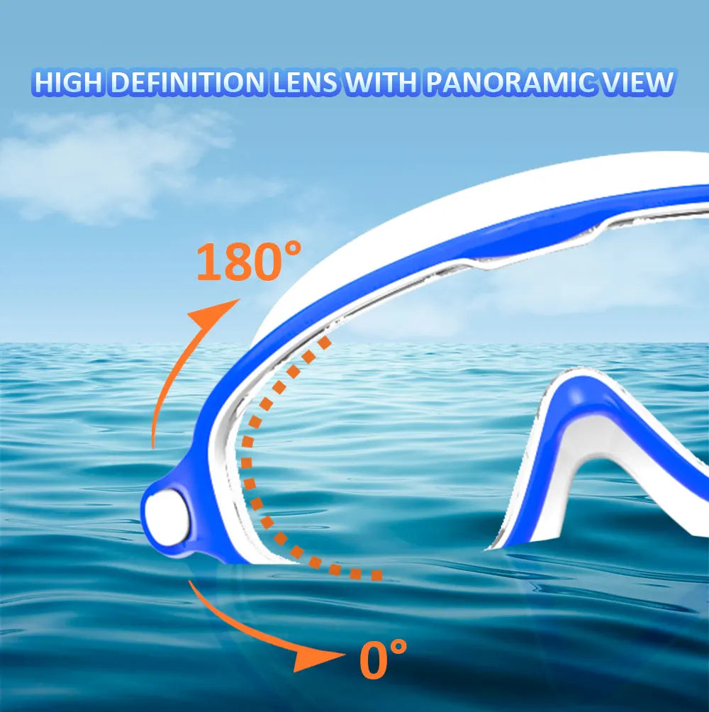 Swimming Goggles for Kids Boys and Girls HD Waterproof and Anti-Fog Electroplating Large Frame Swim Goggles Swimming Accessories