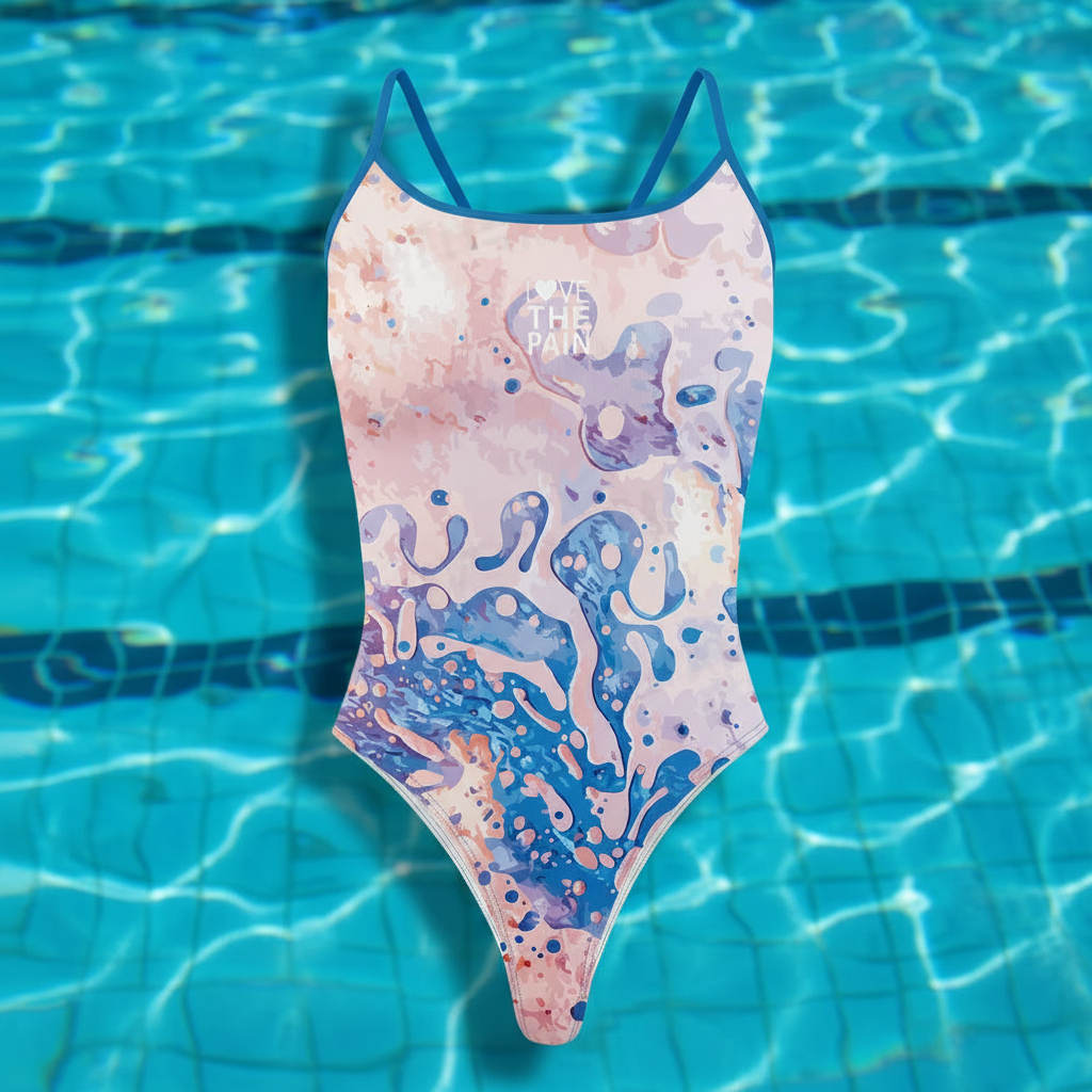 One Piece Thin Shoulder Straps Swimsuit for Women Fitness Race Swimwear Monokini Bathing Suit Comfortable Beachwear