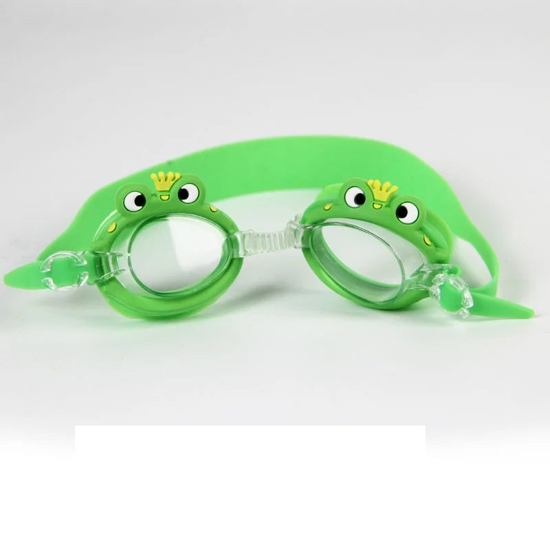 Professional Swimming Goggles Girl Cartoon Swim Glasses with Ear Plug Waterproof Anti Fog Swim Eyewear For Children Kids Gifts