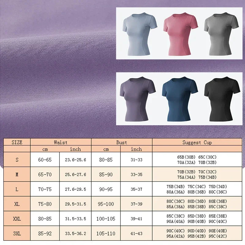 Aiithuug Short Sleeve Yoga Shirts Running Shirt Gym Workout Quick Dry Soft Tops Compress Sports T Shirt Simple Elastic Crop Top
