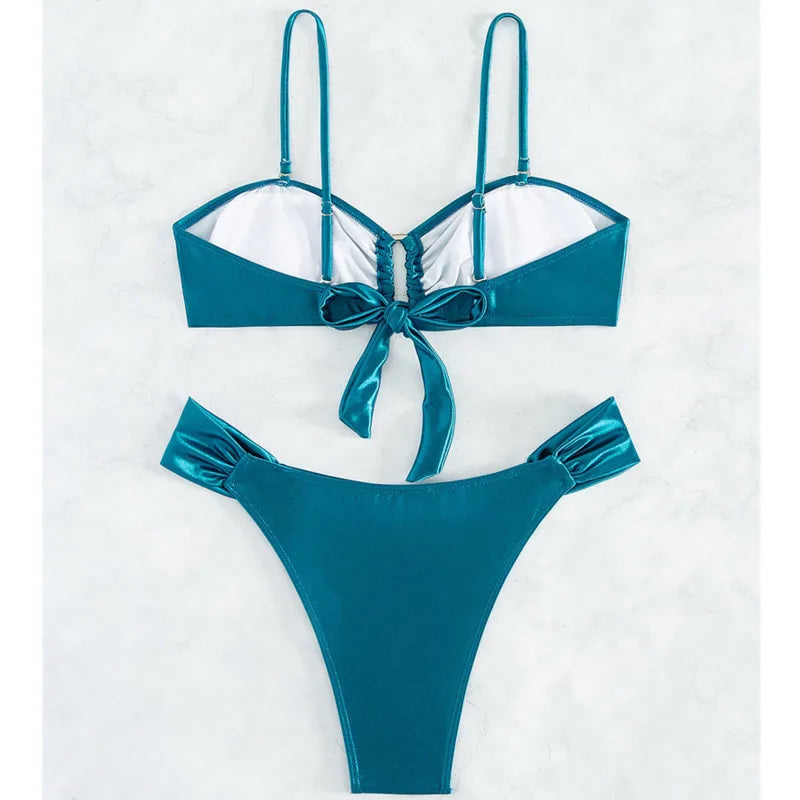 Summer Bikinis Swimsuits Women Swimwear Push Up Female Beach Swim Wear Bathing Suits Brazilian Bikini Set Pool Bather