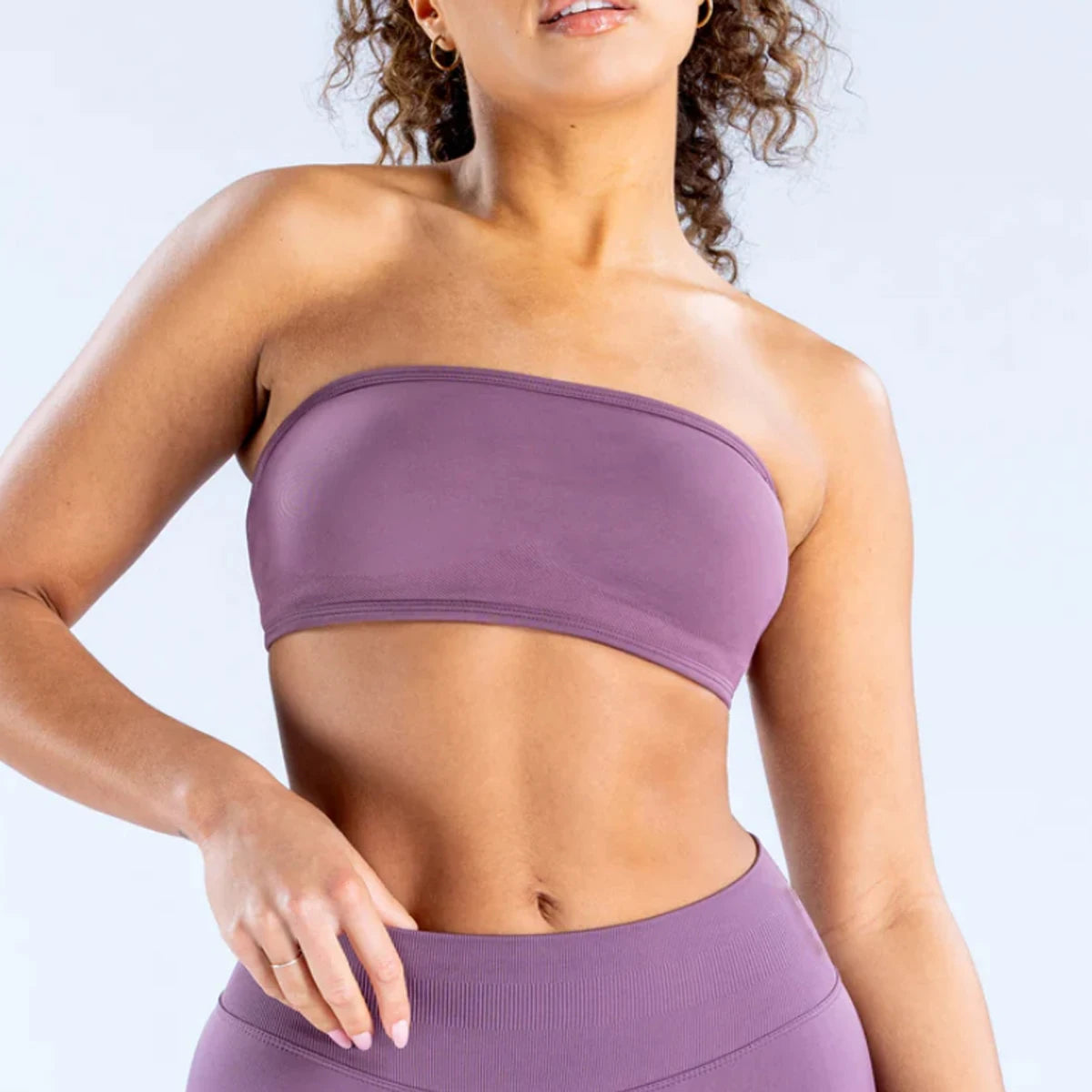 Backless Bandeau for Women Backless Sports Bra Strapless Open Back Gym Crop Top Seamless Strapless Bra Workout Yoga Top