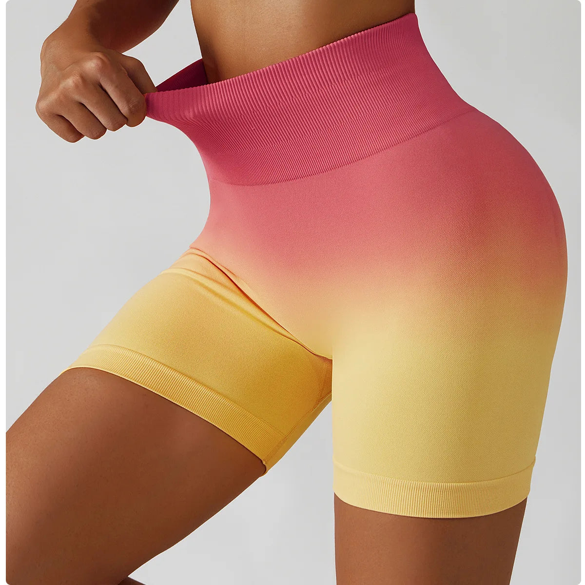 Summer Seamless High Waist Yoga Shorts Butt Lift Cycling Shorts Gym Shorts Women Pants Breathable Tie-dye Sports Leggings Women