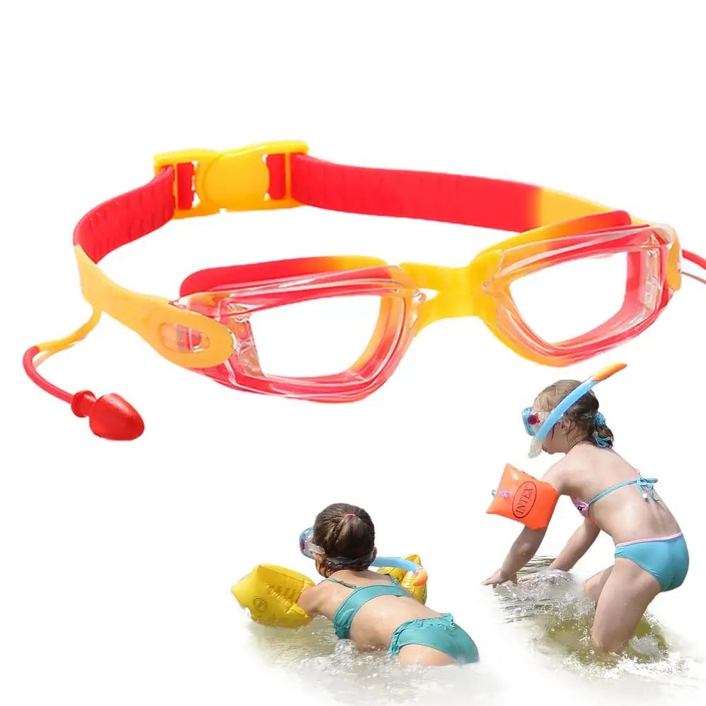 Kids Goggles For Swimming 8-12 Toddler Swim Goggles With Earplugs Swimming Glasses Waterproof Swim Glasses Kids Swimming Glasses
