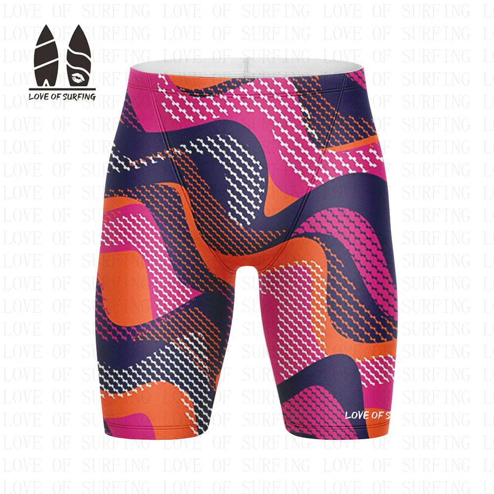 Summer Men‘s Swimming Trunks Swimwear Swimming Jammer Ultra Light Compression Bathing Surfing Shorts Beach Performance Shorts