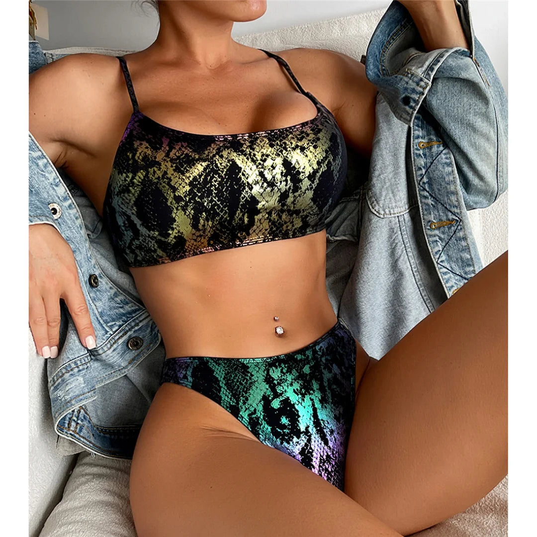 Extreme Mini Micro Thong Colorful Bikini Women Swimwear Female Swimsuit Two-pieces Bikini set Bather Bathing Suit Swim