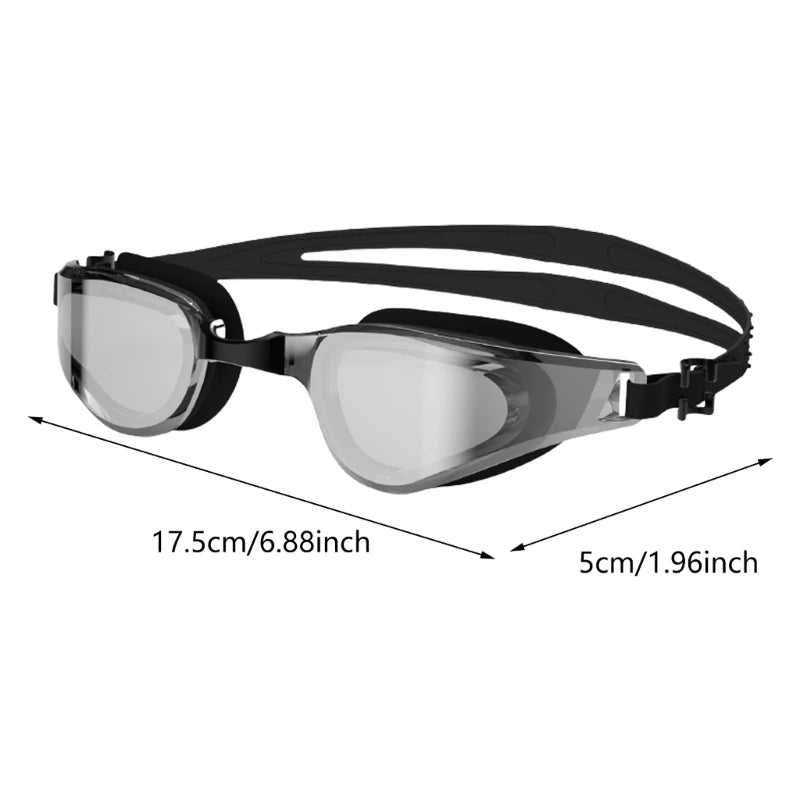 Swim Goggles for Adult Teens Boy Girl Wide View Adult Swimming Goggles Water Fog Resistant Swim Goggles for Women Men