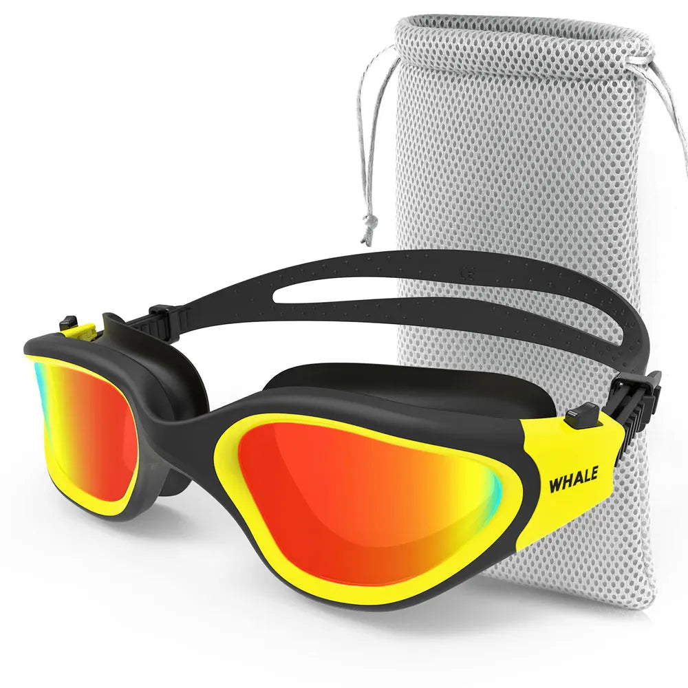 Professional Adult Anti-Fog UV Protection Lens Men Women Polarized Swimming Goggles Waterproof Adjustable Silicone Swim Glasses
