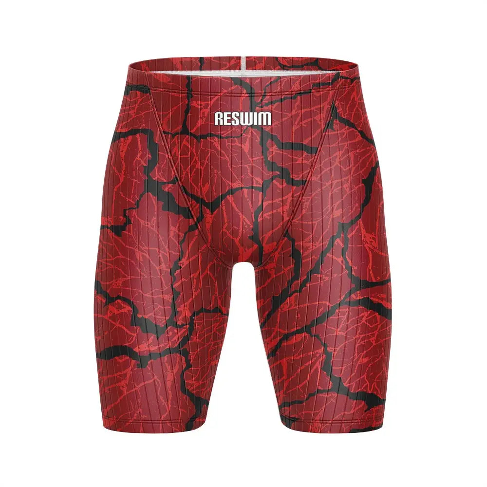 Summer Men's Beach Swimming Trunks Pro Swim Jammer Endurance Athletic Training Swimsuit Shorts Swimwear Jammer Tights Surf Pants