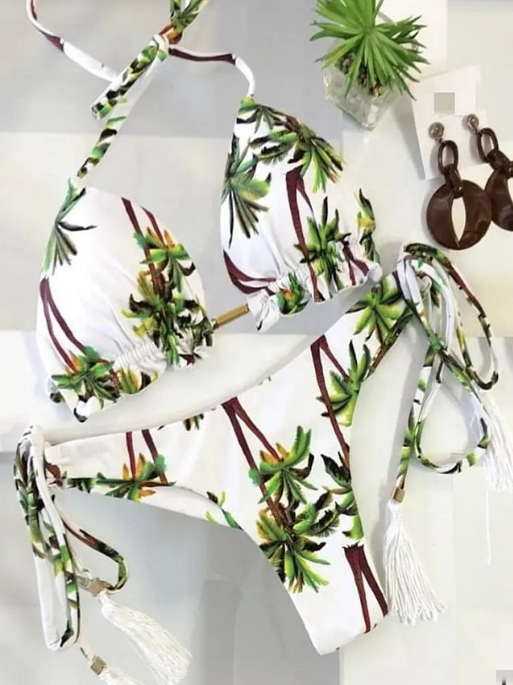 Bikinis Set Women Swimsuit Bandage Two-Piece Swimwear Brazilian Biquínis Beachwear Bathing Suit