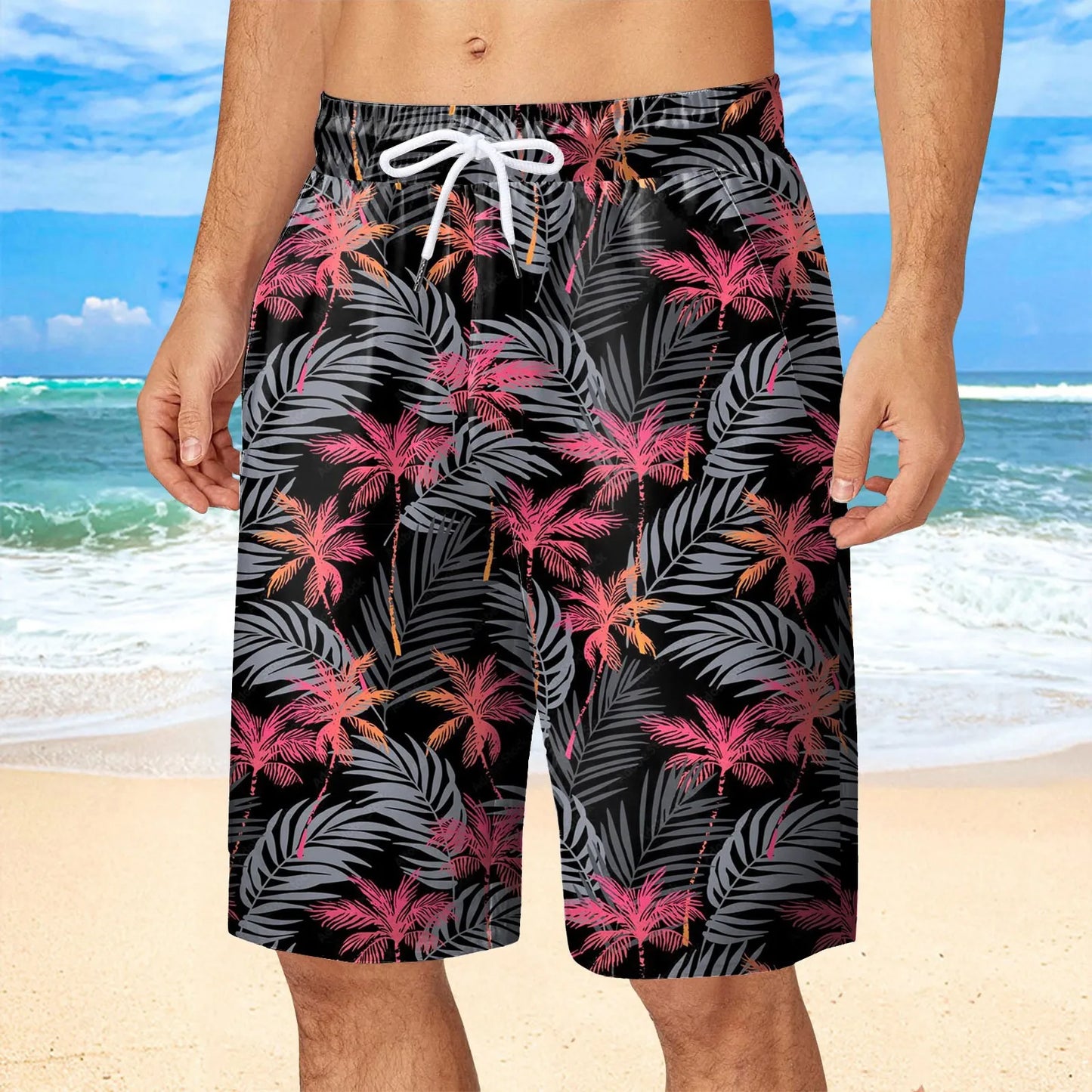 Mens Hawaii Beach Shorts Surf Board Sportwear Vacation Pants Boy Short Summer Cool Ventilate Clothing