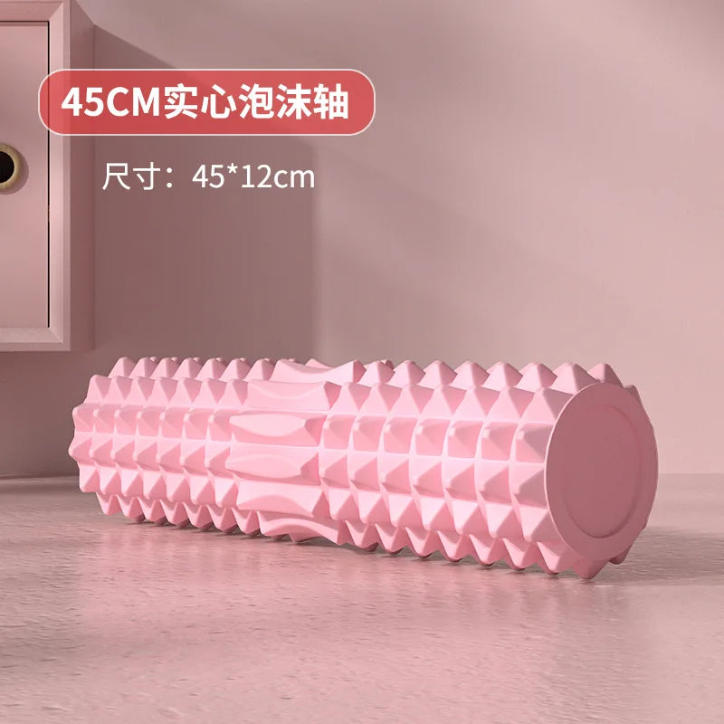 Full Body Muscle Relaxation Yoga Equipment Foam Rollers Wolf Tooth Stick Back Wheel Barrel Massage Tools