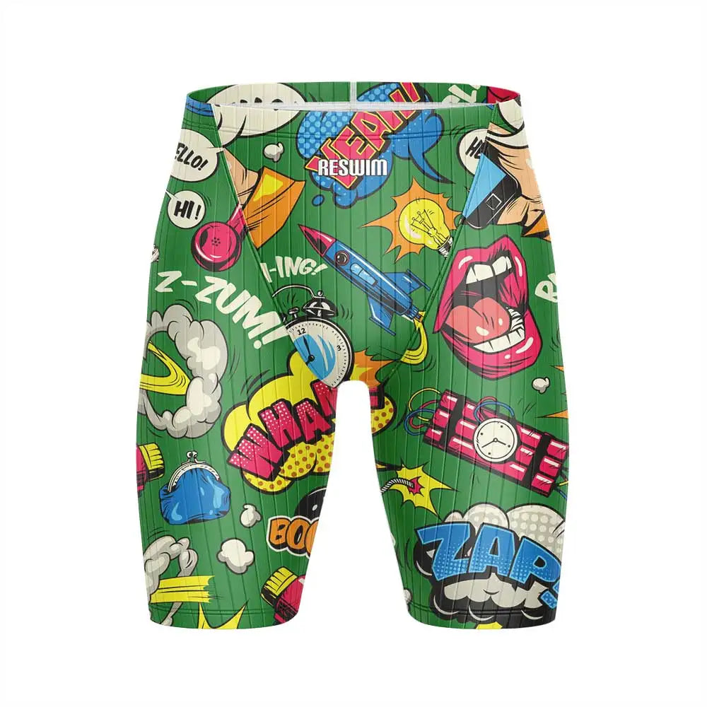 Beach Tights Shorts Men's Jammer Athletic Training Swimsuit Short Swimming Trunks Bathing Suit Quick Dry Lycra Surfing Pants
